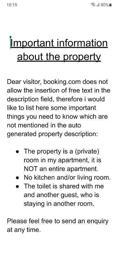 Nicole, Not For Parties, Not A Hotel, Room With Shared Bathroom, No Kitchen Amsterdam Exteriör bild